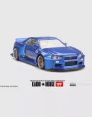 Kaido House KHMG158 Nissan Skyline GT-R (R34) Kaido Works (V2 Aero) SHINJUKU V2 Blue