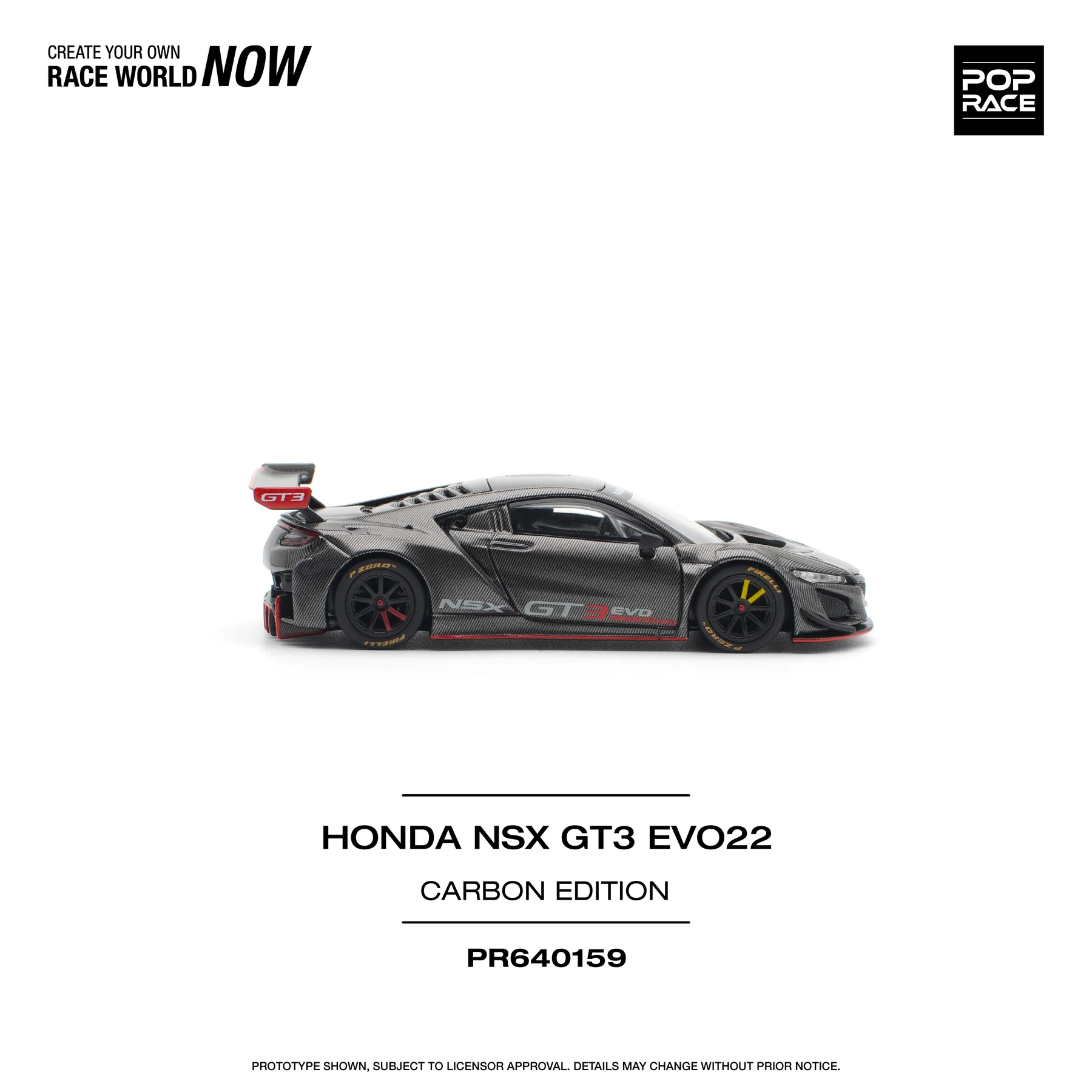 POPRACE 1:64 PR640159 HONDA NSX GT3 EVO22 CARBON EDITION - Image 7