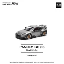 POPRACE 1:64 PR640235 TOYOTA PANDEM GR86 SILVER