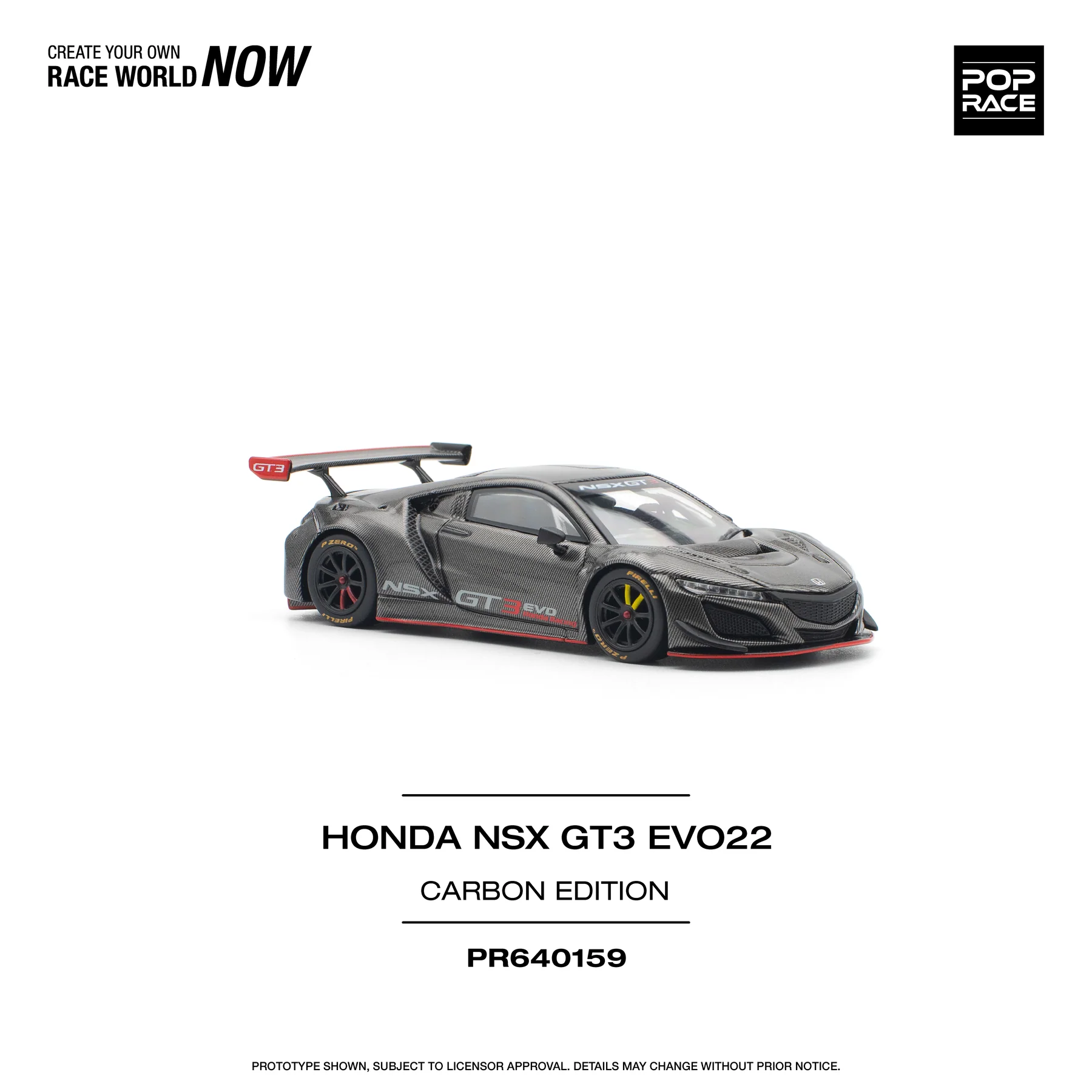 POPRACE 1:64 PR640159 HONDA NSX GT3 EVO22 CARBON EDITION - Image 6