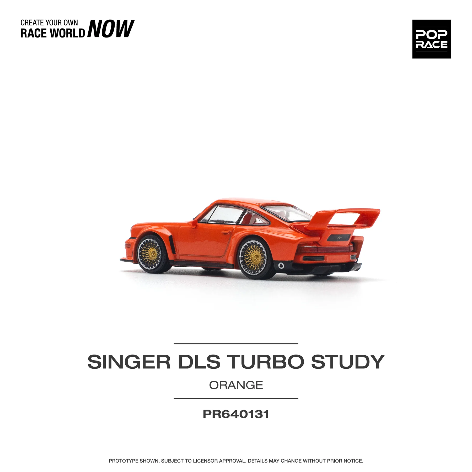 POPRACE 1:64 PR640131 SINGER DLS TURBO (TRACK) ORANGE - Image 3