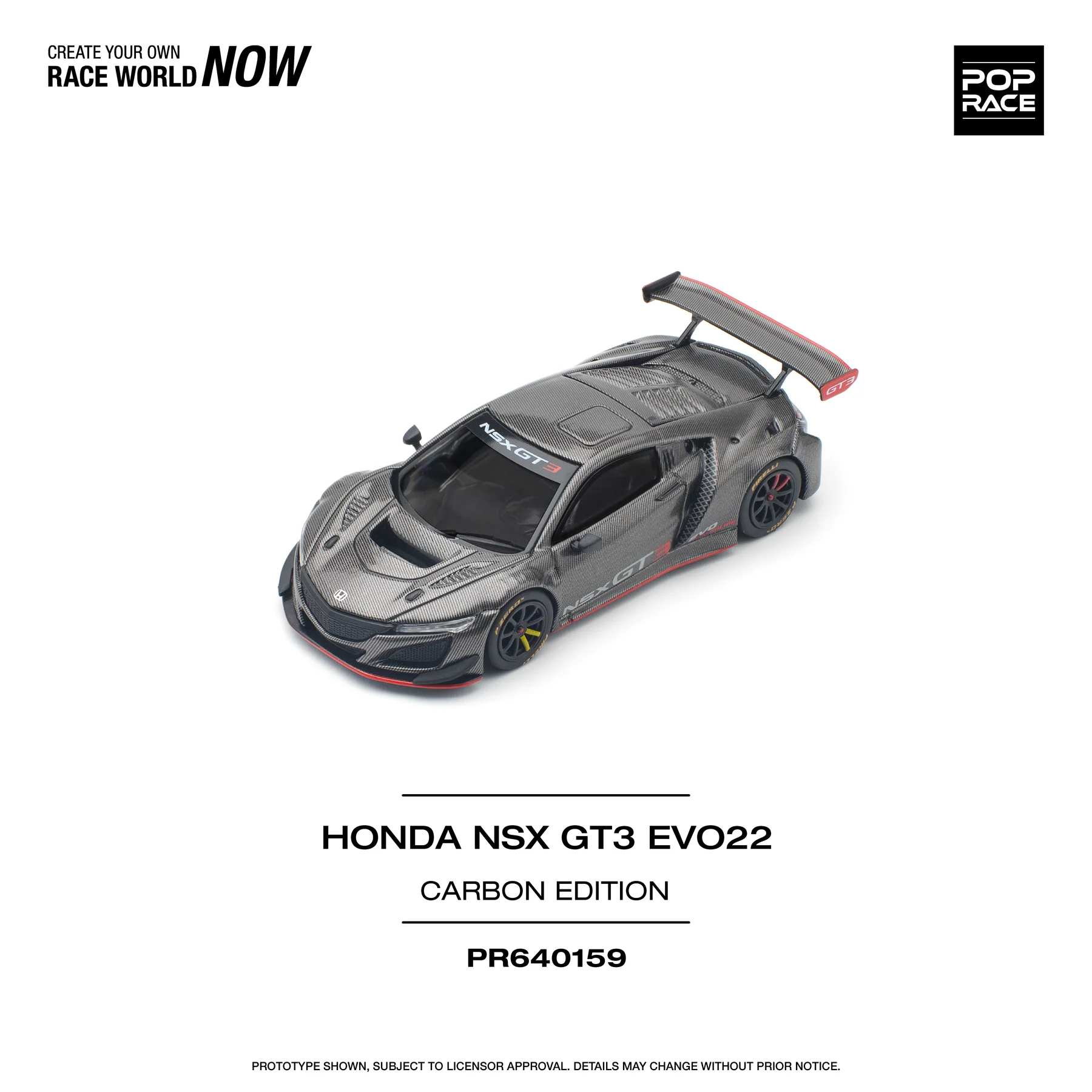 POPRACE 1:64 PR640159 HONDA NSX GT3 EVO22 CARBON EDITION - Image 4