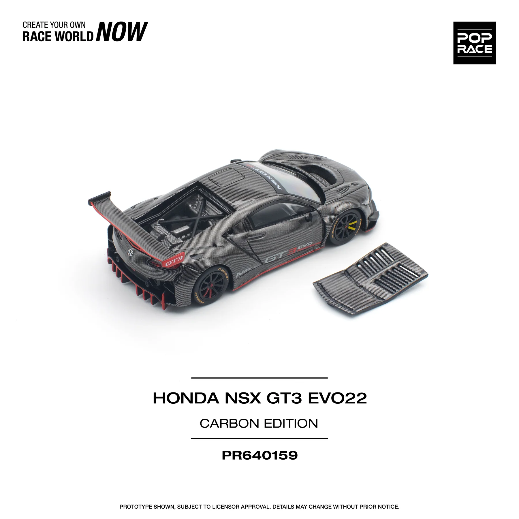 POPRACE 1:64 PR640159 HONDA NSX GT3 EVO22 CARBON EDITION - Image 5