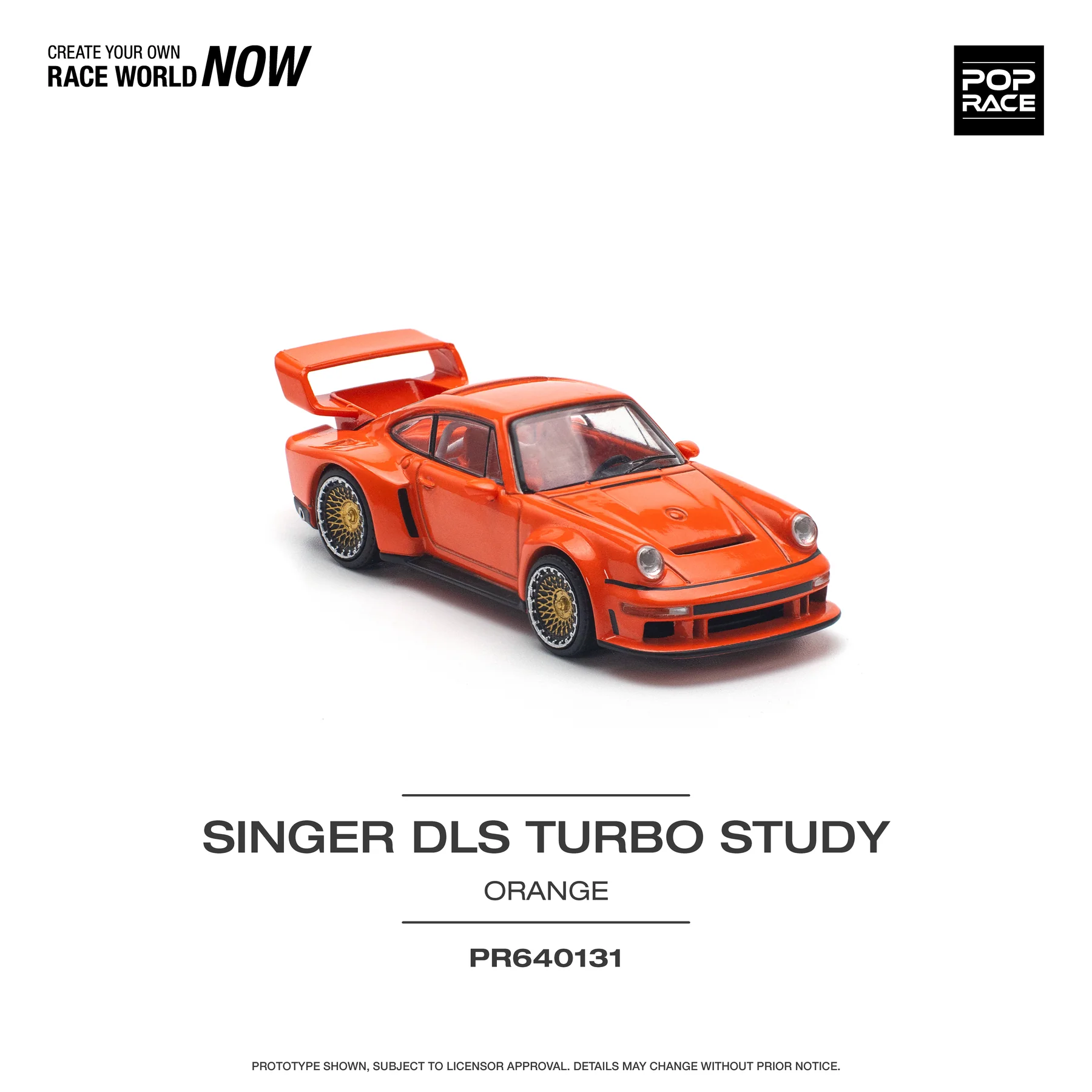 POPRACE 1:64 PR640131 SINGER DLS TURBO (TRACK) ORANGE
