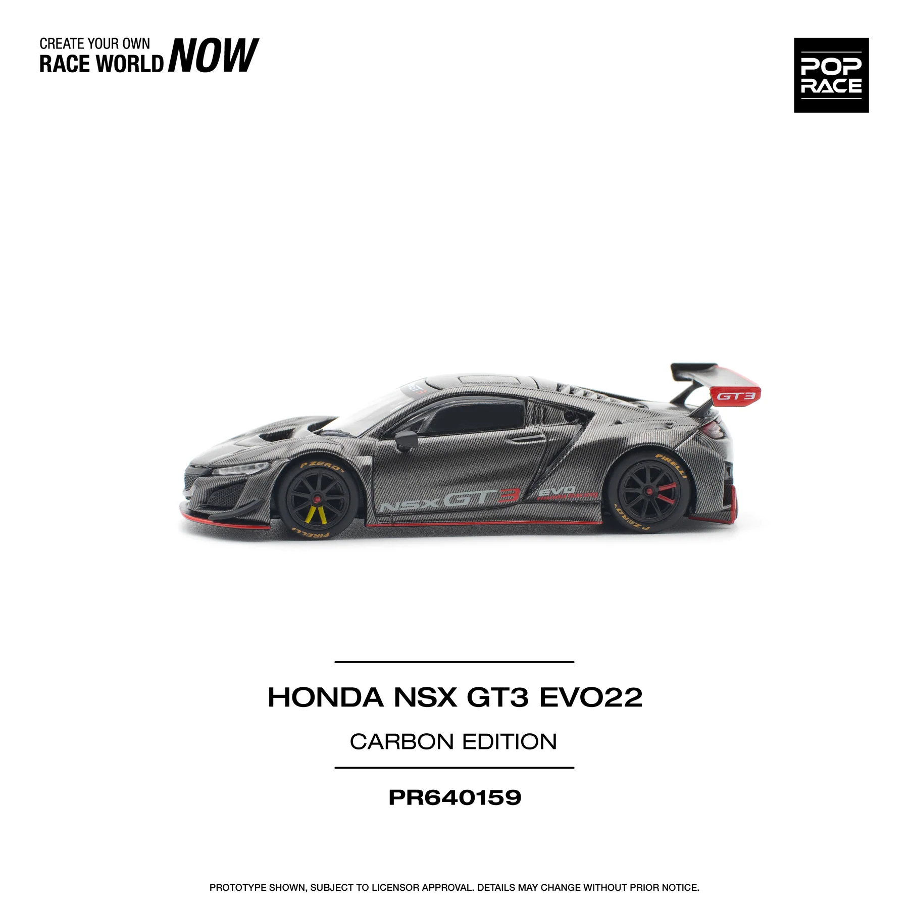POPRACE 1:64 PR640159 HONDA NSX GT3 EVO22 CARBON EDITION - Image 2