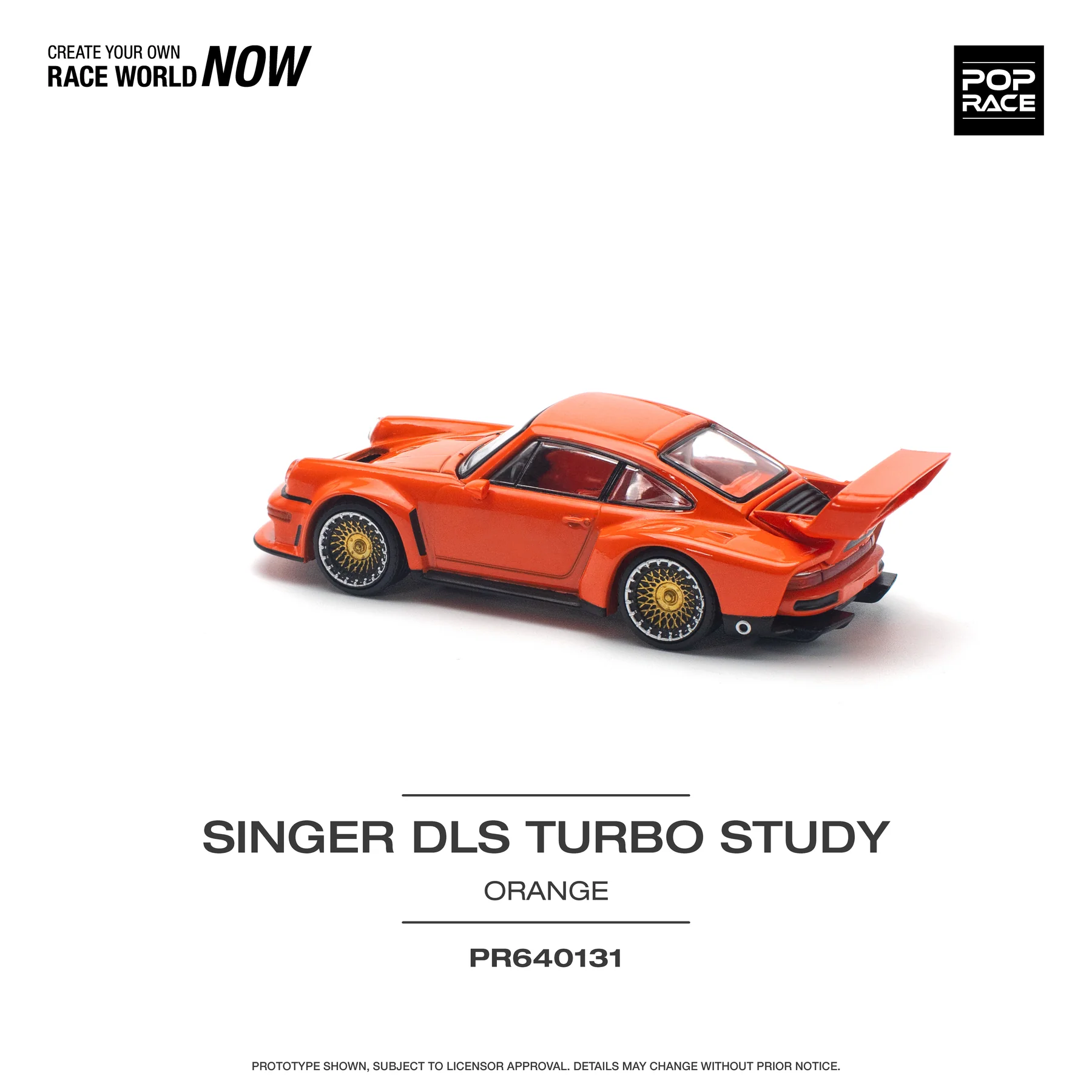 POPRACE 1:64 PR640131 SINGER DLS TURBO (TRACK) ORANGE - Image 2