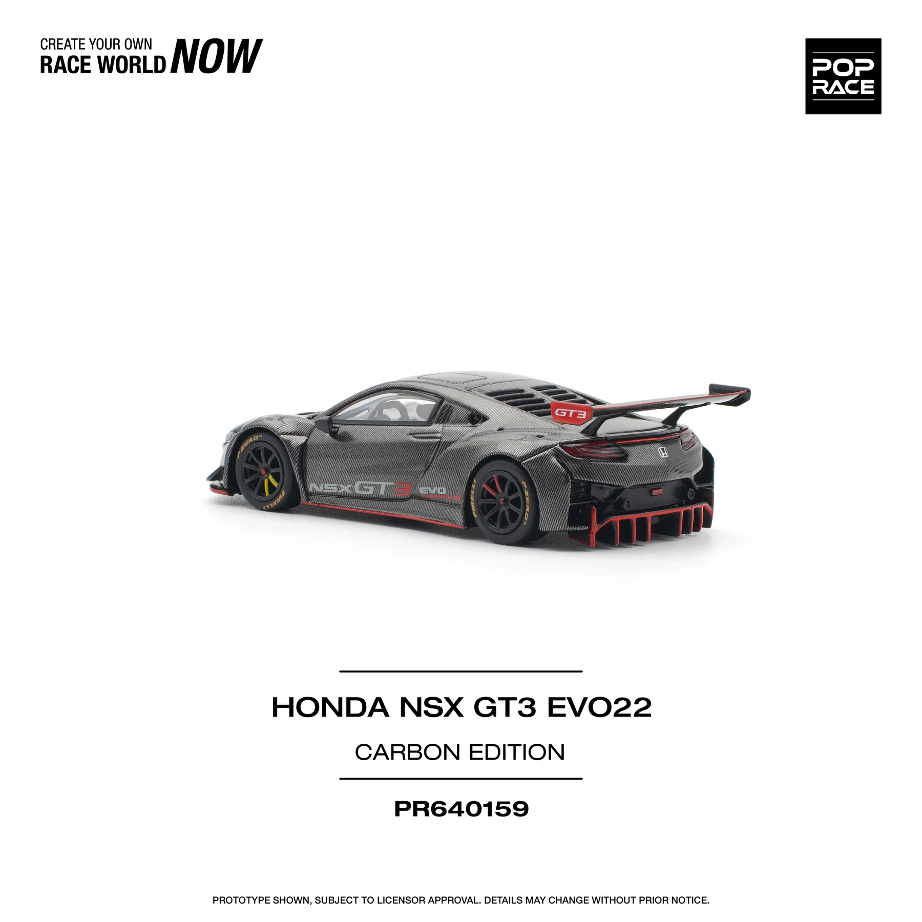 POPRACE 1:64 PR640159 HONDA NSX GT3 EVO22 CARBON EDITION - Image 3