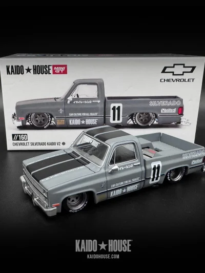 Kaido House X MINIGT KHMG160 Chevrolet Silverado KAIDO V2 Grey